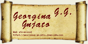 Georgina Gnjato vizit kartica